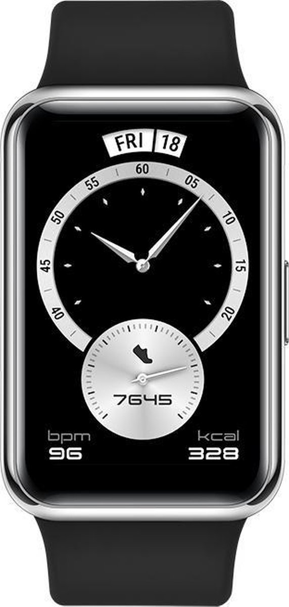 Zwarte smartwatch